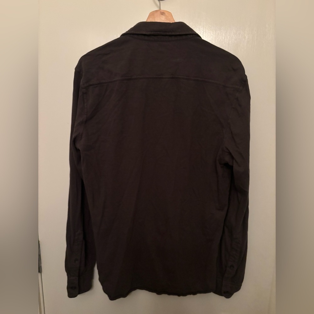 Faherty Charcoal Button-Up Shirt - Picture 3 of 4